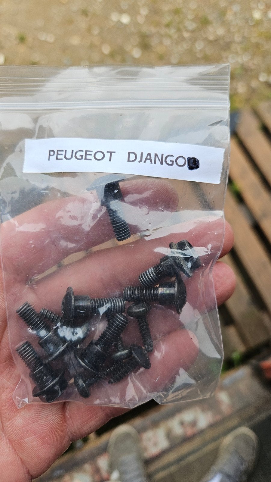 schroeven en bouten Peugeot Django zwart, Ophalen of Verzenden, Gebruikt, Overige typen, Peugeot