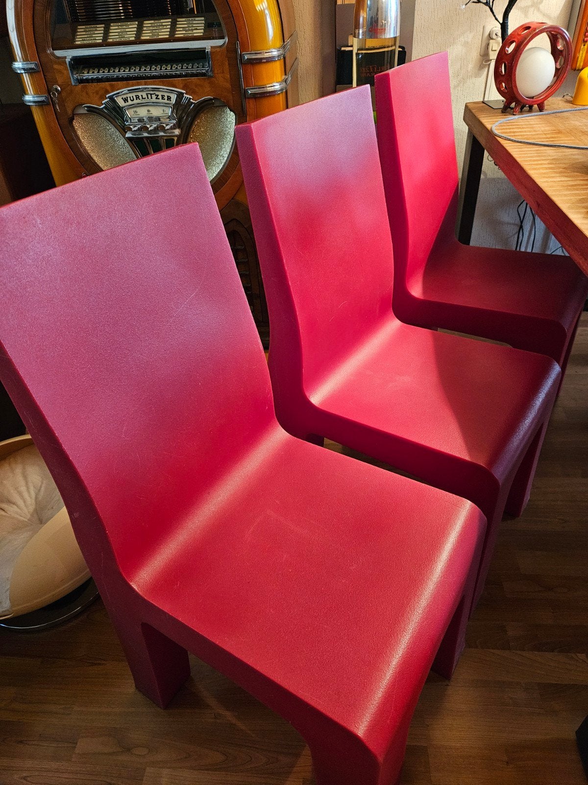 Richard Hutten stoel, Huis en Inrichting, Ophalen, Rood, Kunststof, Vijf, Zes of meer stoelen
