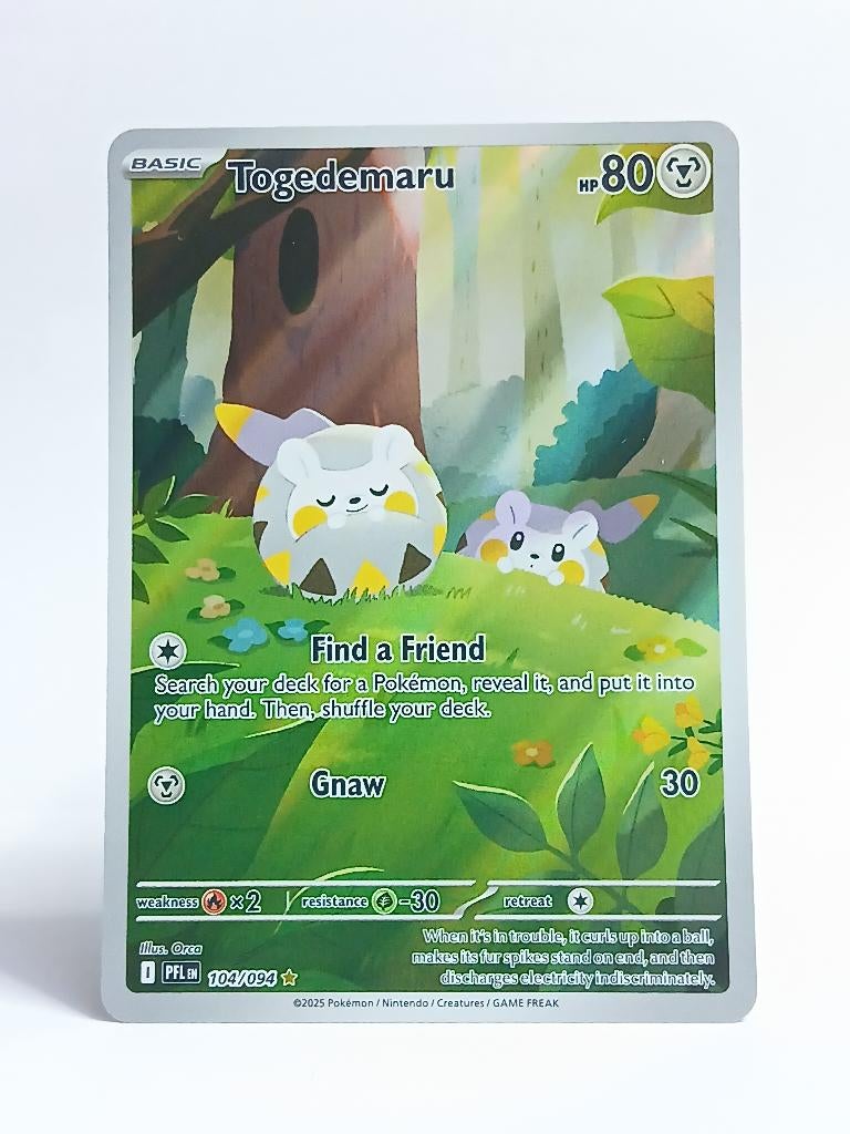 Pokémon - PFLEN - Togedemaru - 104/094 - Full Art Holo, Verzenden, Zo goed als nieuw, Losse kaart, Foil