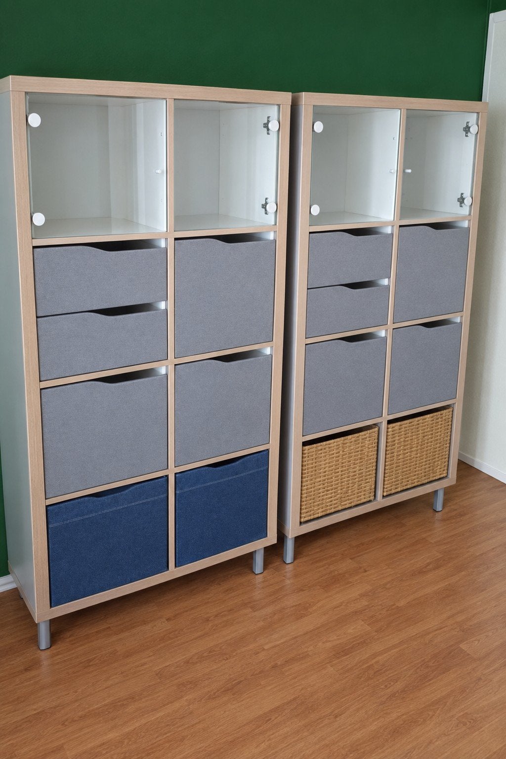 IKEA Kallax kast met lades en deurtjes, Ophalen, Zo goed als nieuw