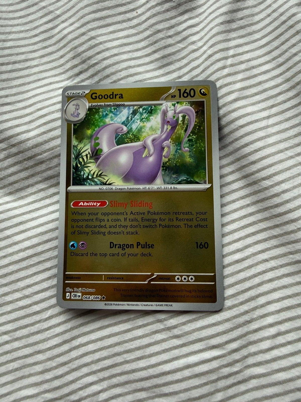 Goodra holo pokemon kaart, Ophalen of Verzenden, Zo goed als nieuw