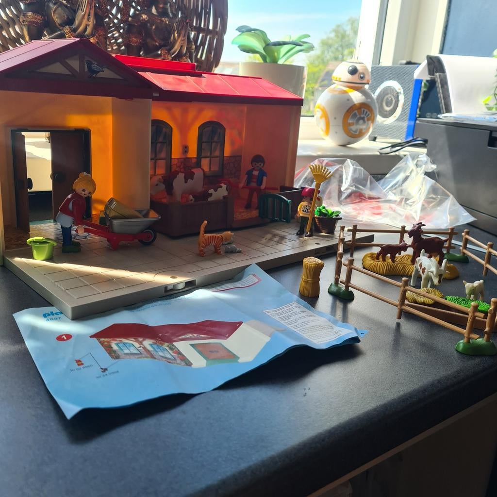 Playmobil Meeneem Boerderij 4897 - Compleet met Dieren, Kinderen en Baby's, Speelgoed | Playmobil, Gebruikt, Complete set, Ophalen of Verzenden