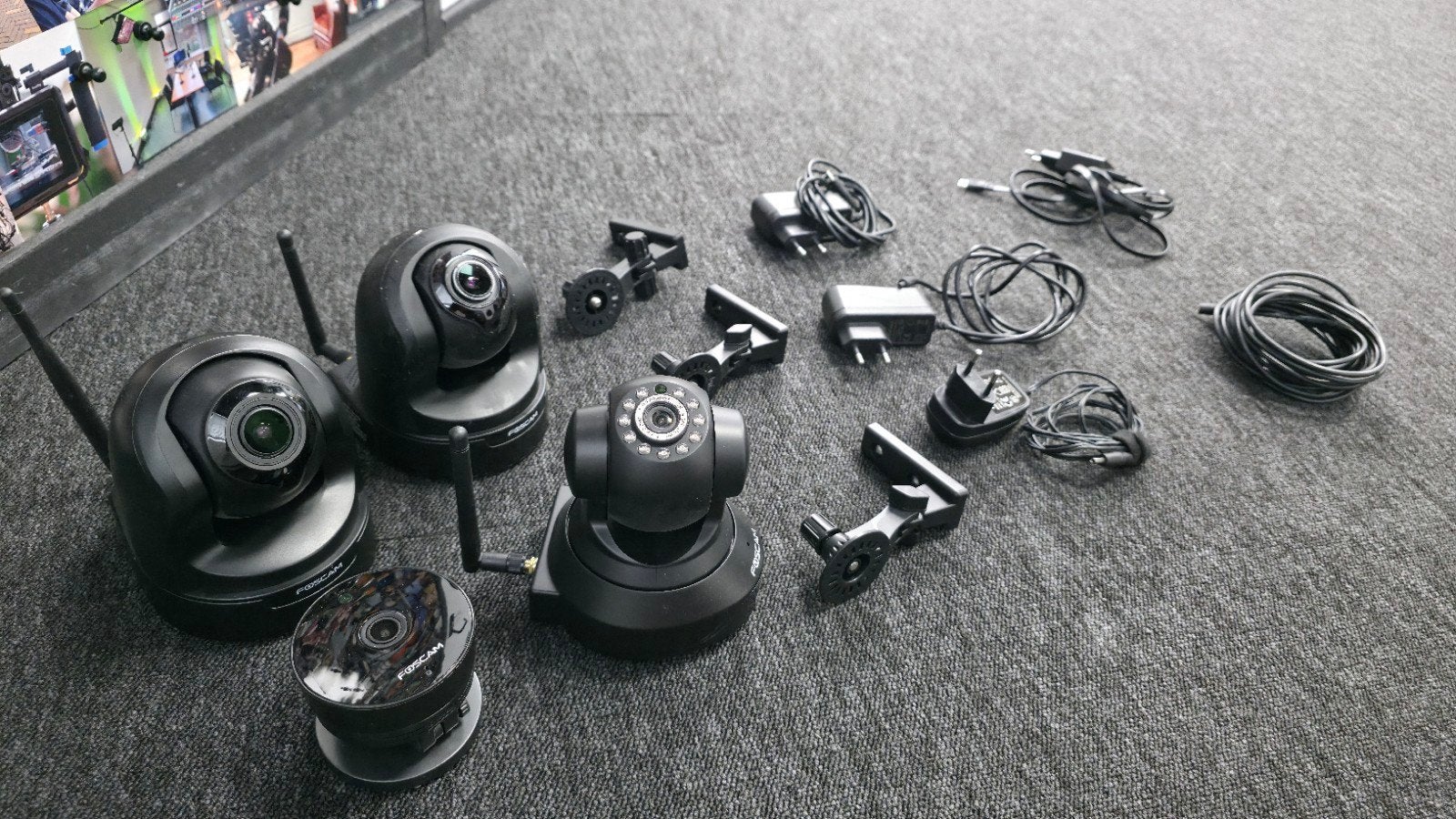4x Foscam IP-camera / beveiligingscamera – PTZ + Full HD, Ophalen of Verzenden, Zo goed als nieuw, Beweging, Draadloos