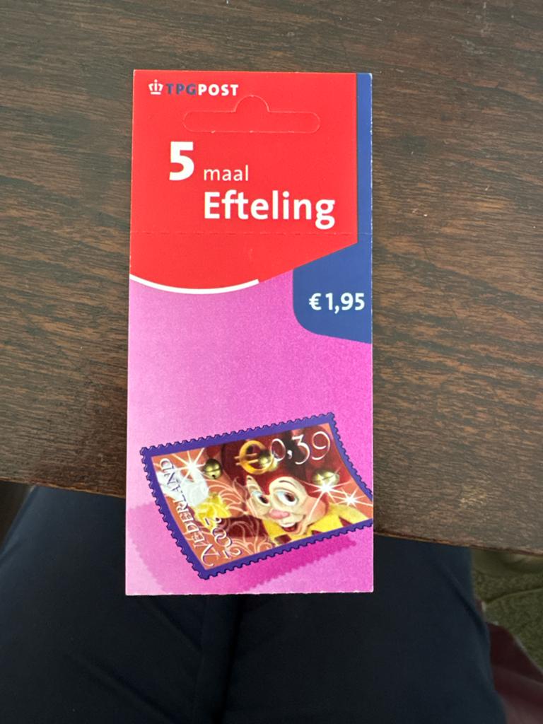 TPG Post Efteling Postzegels - 5 maal Efteling, Ophalen of Verzenden, Na 1940, Postfris