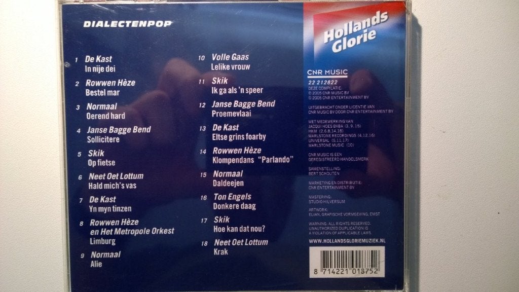 Hollands Glorie - Dialectenpop, Ophalen of Verzenden, Zo goed als nieuw, Nederlandstalig, Album