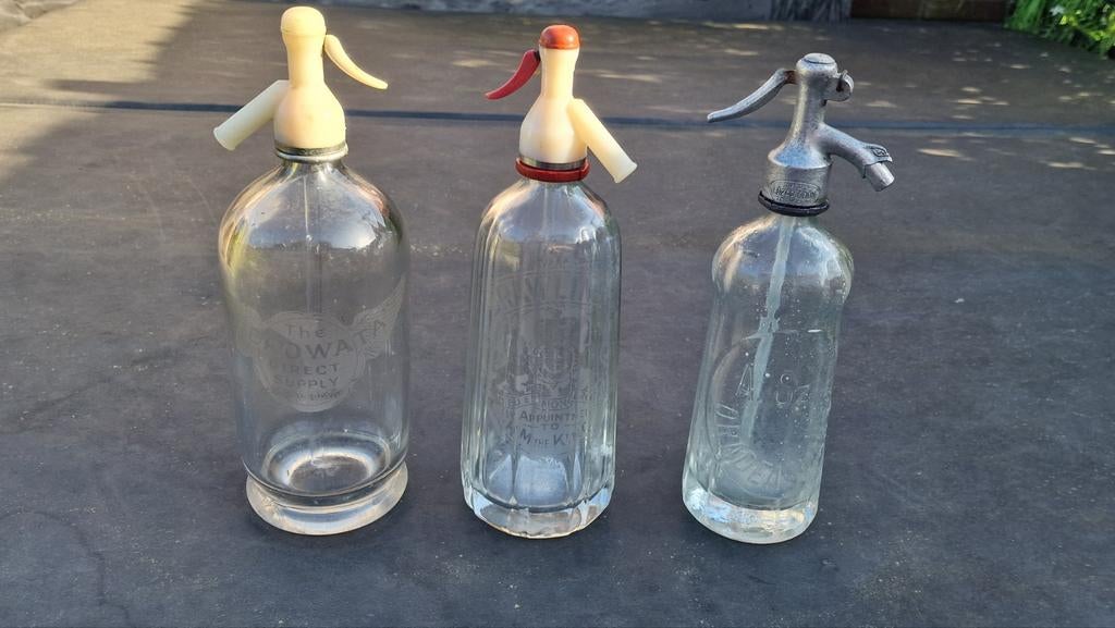 Vintage Spuitwaterflessen: Rawlings, Aerowata, Ordea Mare, Antiek en Kunst, Ophalen of Verzenden