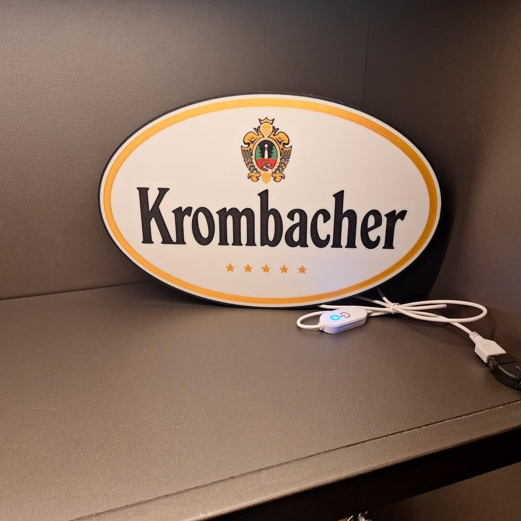 Krombacher wandlamp mancave bar kroeg, Huis en Inrichting, Barren, Nieuw, Ophalen of Verzenden