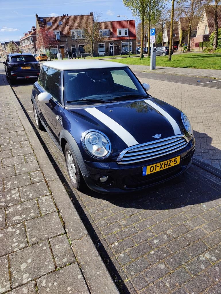 Mini 1.6 Cooper chili 2012 Blauw, Voorwielaandrijving, Stof, 40 €/maand, Zwart