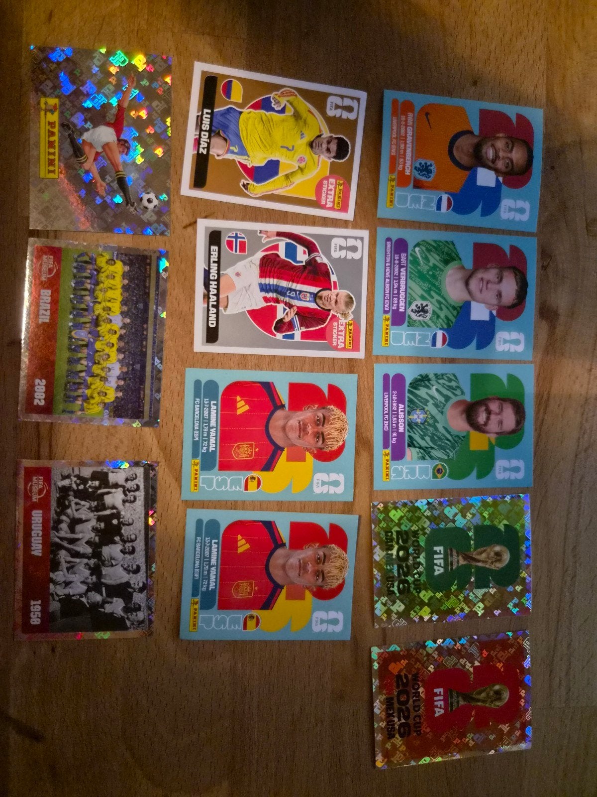 Dubbele zeldzame panini stickers, Ophalen of Verzenden, Meerdere stickers