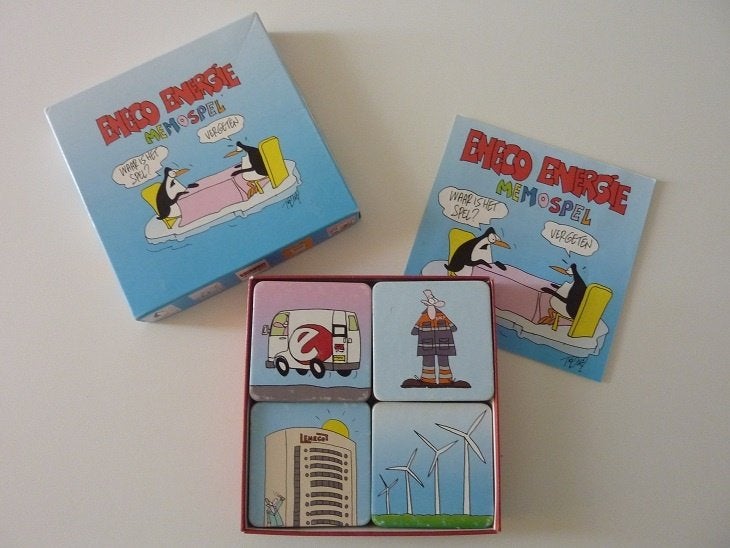ENECO memospel memorie geheugenspel legspel Toon van Driel, Een of twee spelers, Ophalen, Zo goed als nieuw, Reisspel