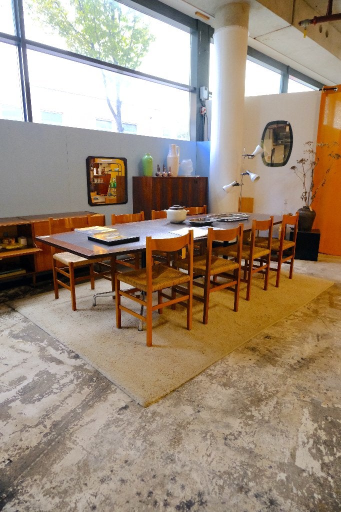 Tafel (Vitra, Eames, segmented table, wenge, oak), Ophalen, Eikenhout, 200 cm of meer, 50 tot 100 cm