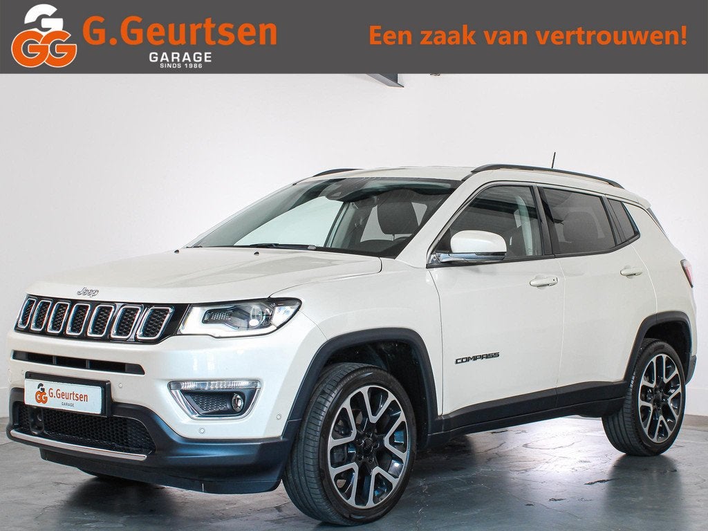 Jeep Compass 1.4 MultiAir Limited 4x4 Trekhaak, Stoel/Stuurv, Auto's, Automaat, 450 kg, Gebruikt, 4 cilinders