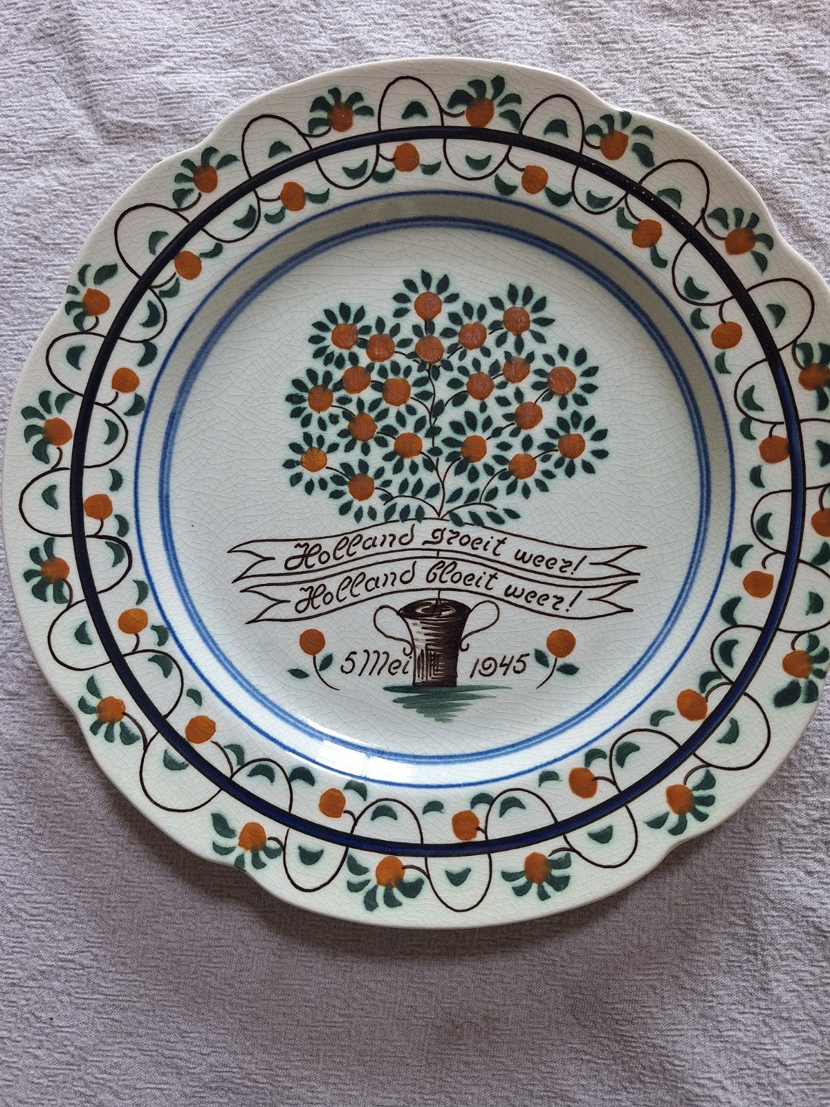 Gouda Holland Bevrijdingsbord 5 Mei 1945, Ophalen of Verzenden
