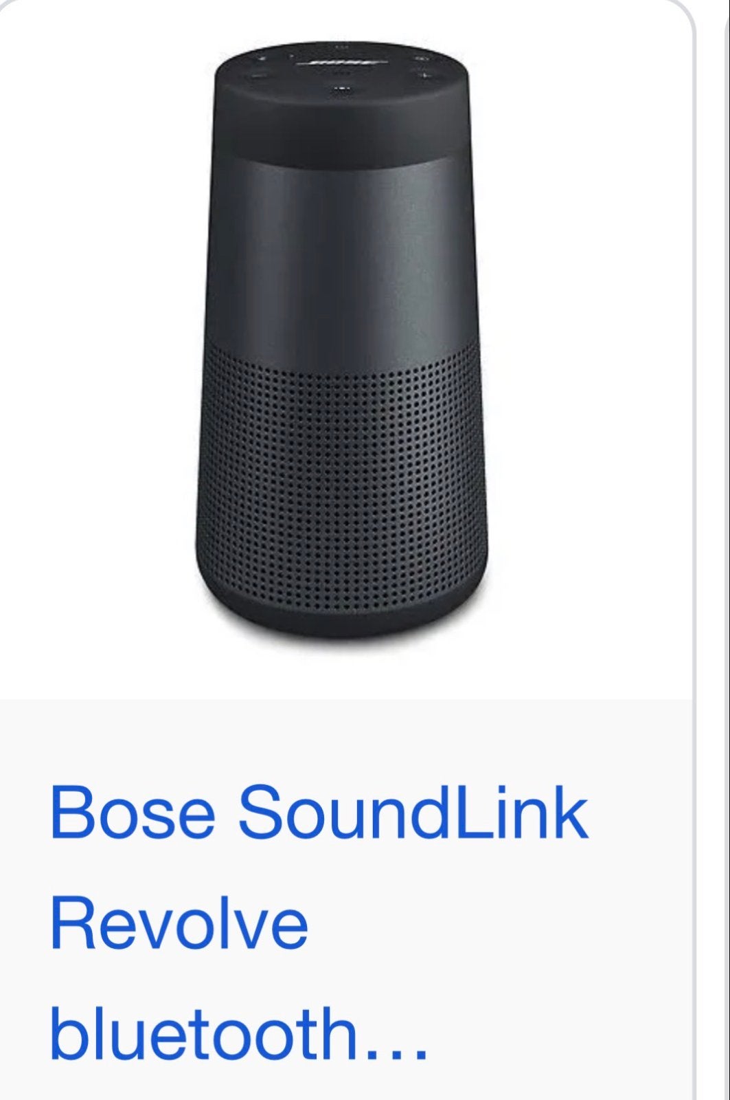 Bose SoundLink Revolve Bluetooth Speaker Zwart, Ophalen, Zo goed als nieuw, Draagbare speaker, Bose