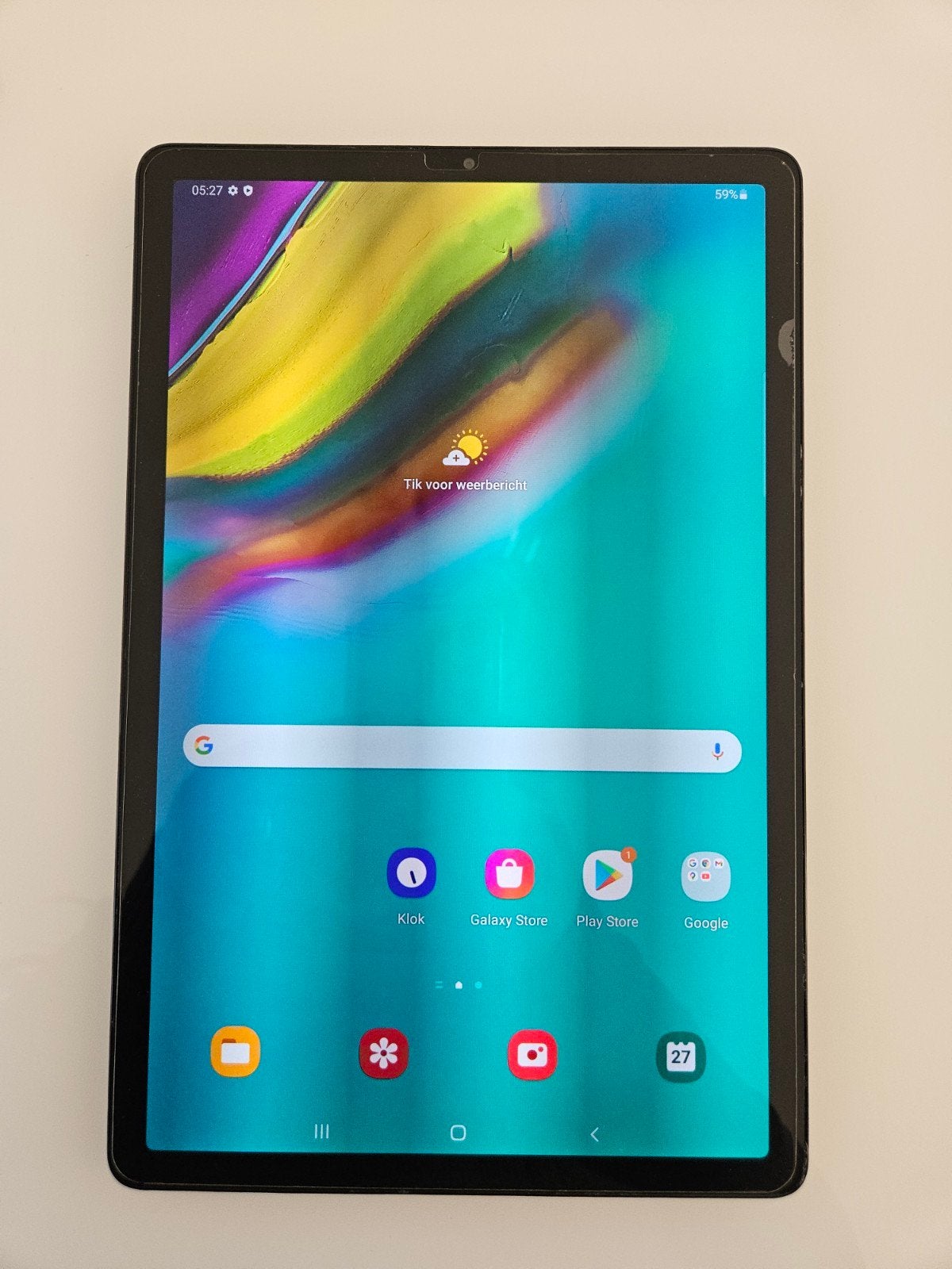 Nette Samsung Galaxy S5e 128 GB Tablet, Ophalen, Zo goed als nieuw, 10 inch