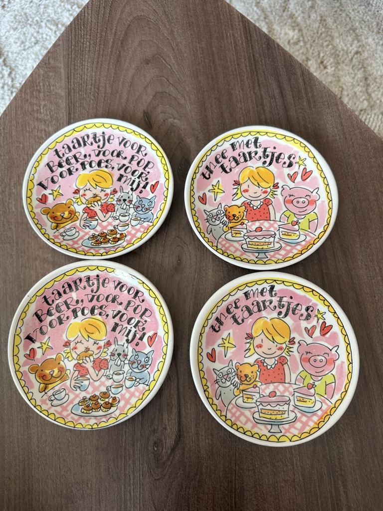 Blond Amsterdam gebaksbordjes - Taartje voor beer, Ophalen, Blond Amsterdam, Zo goed als nieuw, Bord(en)