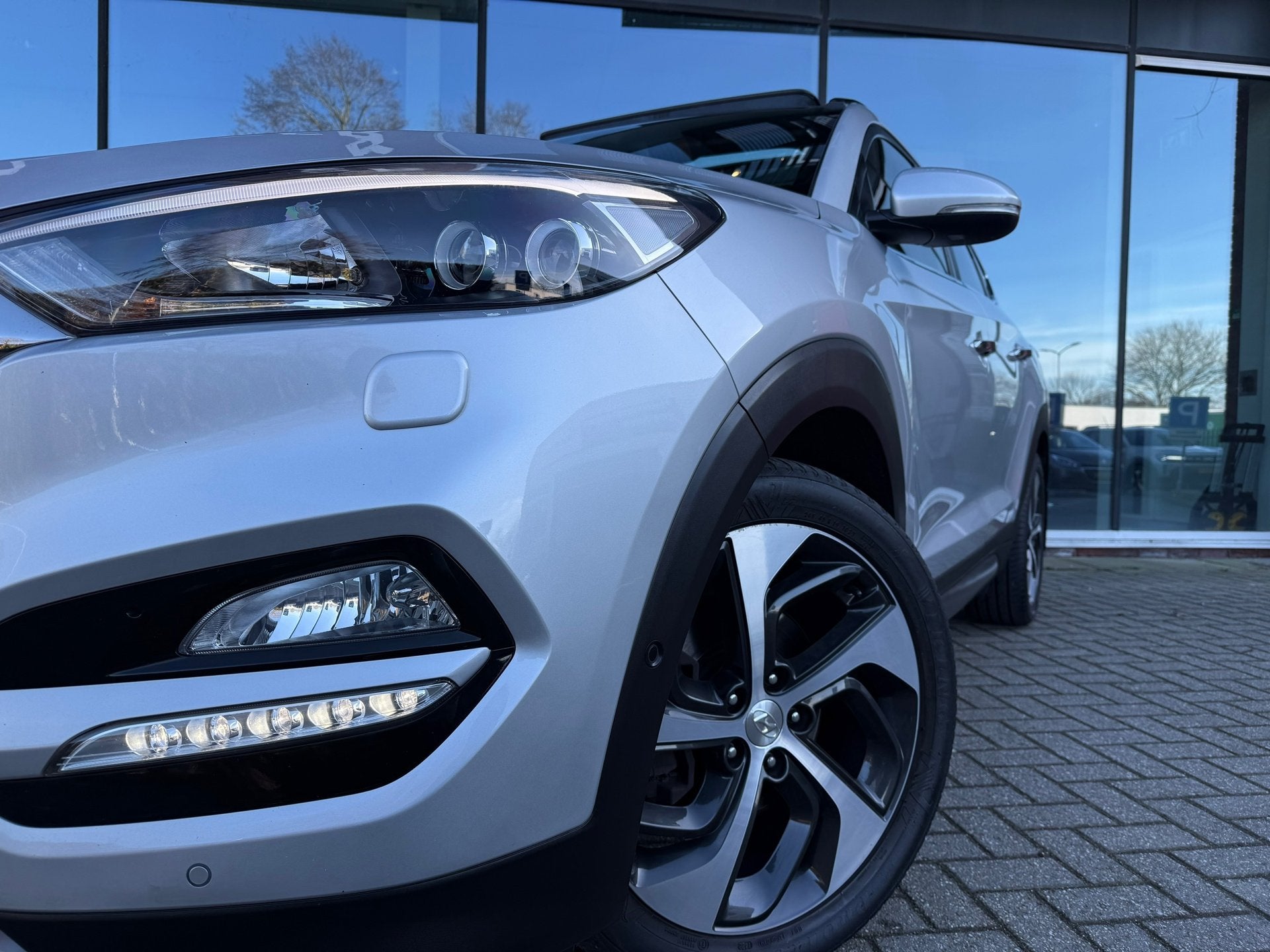 Hyundai Tucson 1.6 T-GDi Premium 4WD - Automaat - Pano/schui, Auto's, Gebruikt, 4 cilinders, Leder, Vierwielaandrijving