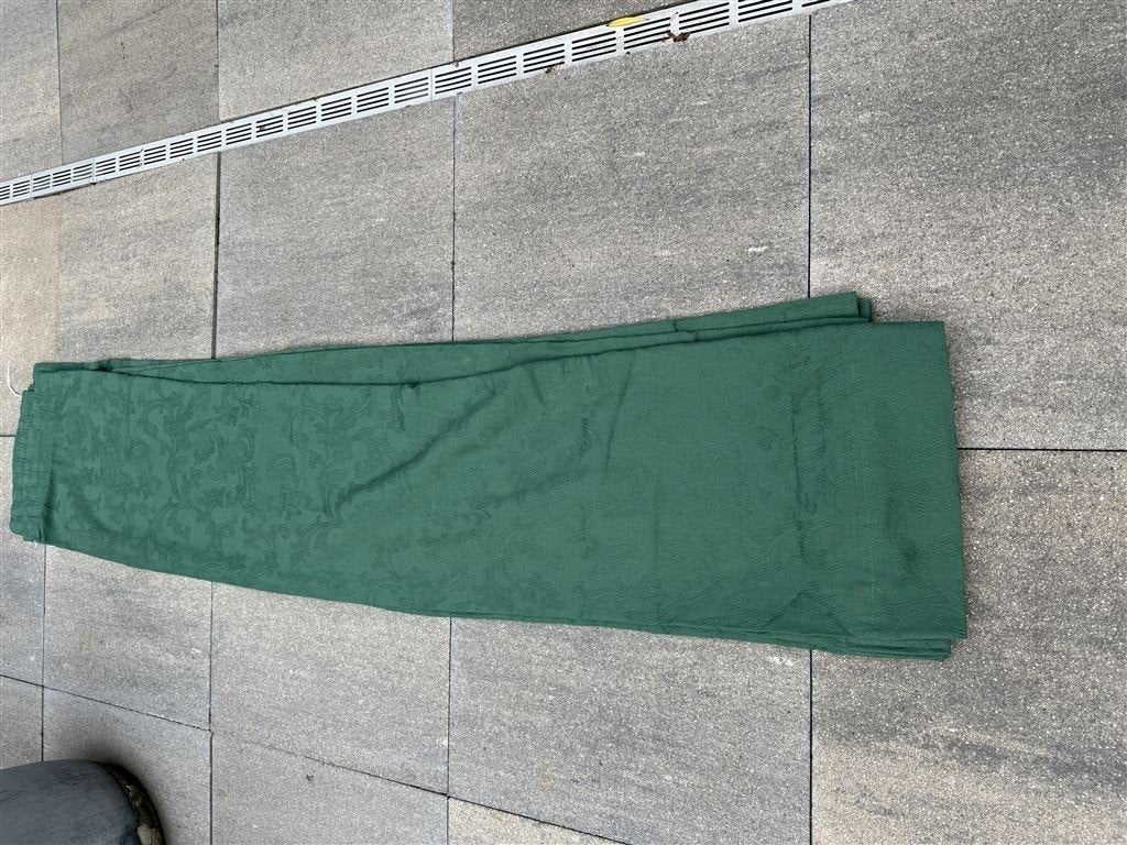 paar gordijnen - elk gordijn is 128inch breed x 79inch lang, Verzenden, Zo goed als nieuw, Groen, Gordijn