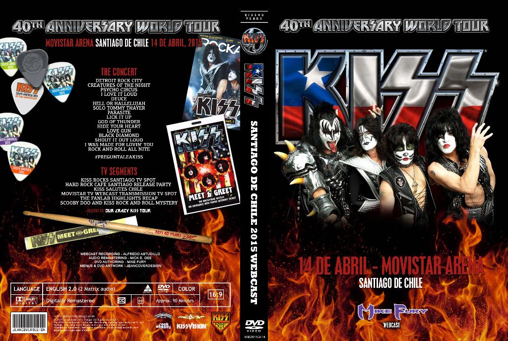 KISS  Live at Movistar Arena, Santiago, Chile 2015, Cd's en Dvd's, Alle leeftijden, Verzenden, Nieuw in verpakking, Muziek en Concerten