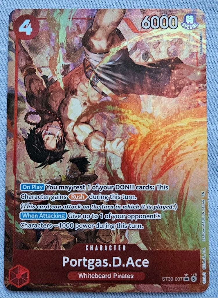 One Piece Portgas.D.Ace (ST30-007) (V.2), Ophalen, Nieuw, Losse kaart, Foil