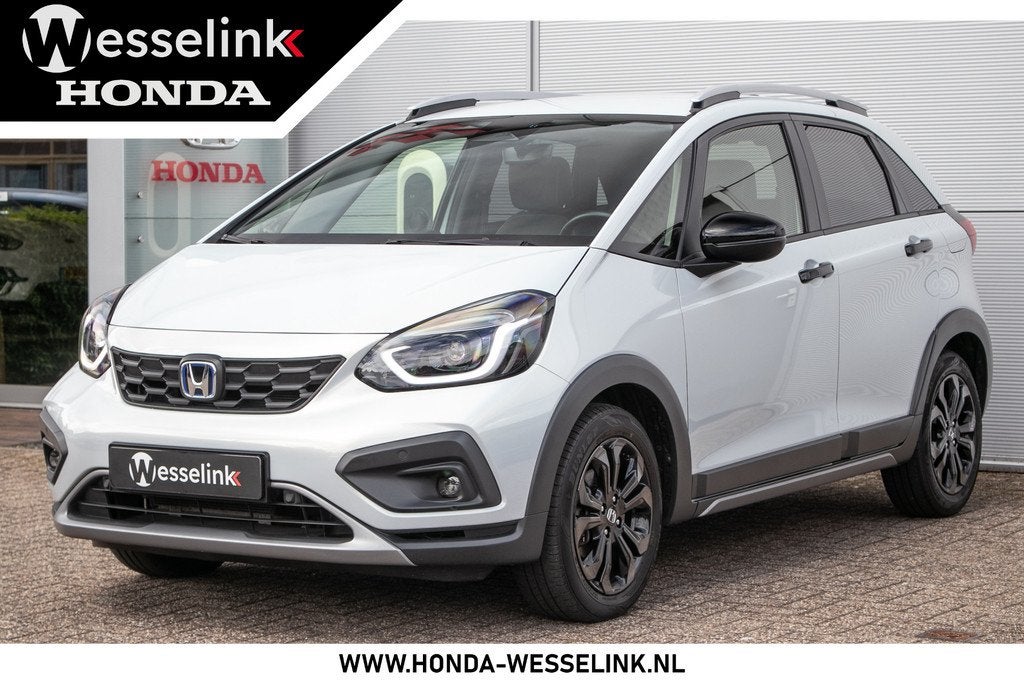 Honda Jazz 1.5 e:HEV Advance Crosstar Honda Sensing | Apple, 12 maanden, Stof, Zwart, 4 cilinders
