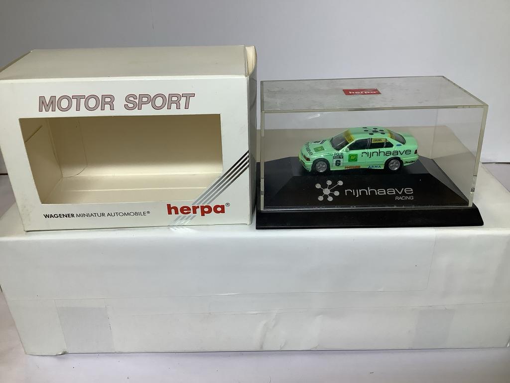 Herpa BMW M3 E36 Rijnhaave Racing schaalmodel, Ophalen of Verzenden, Nieuw, Auto, Herpa