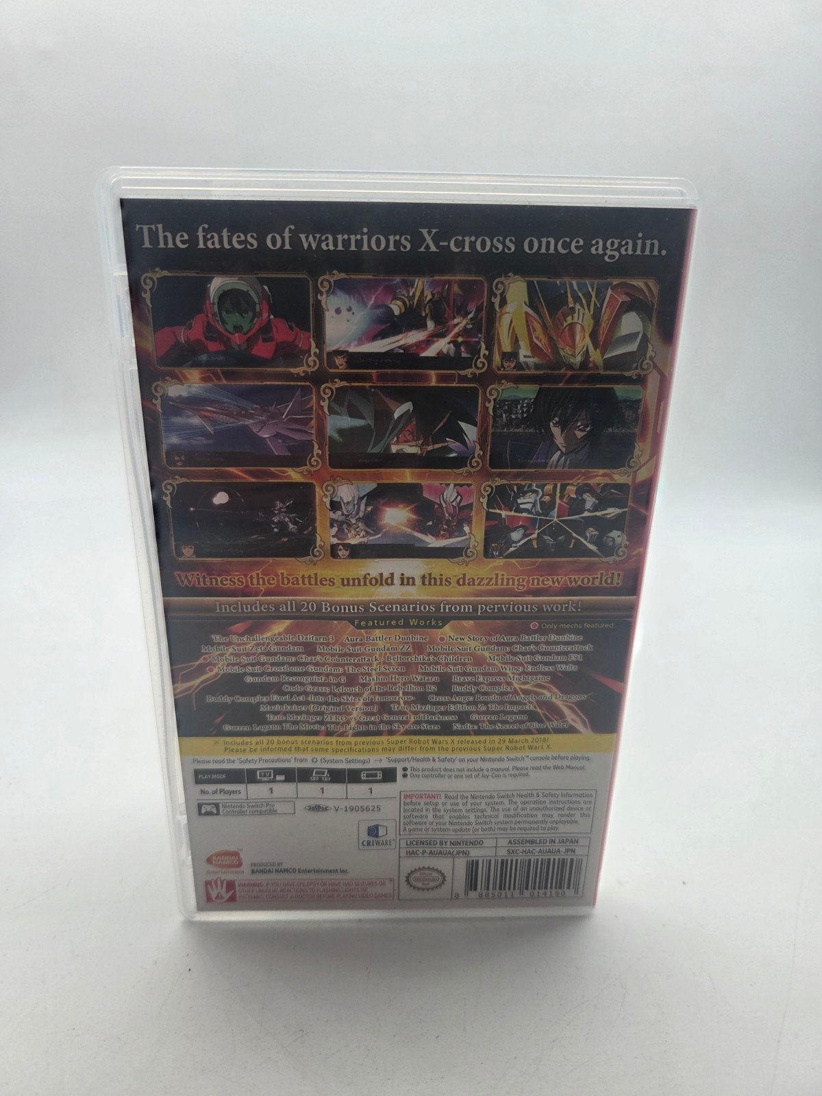Super Robot Wars X - Nintendo Switch Game, Support@bandainamcoent.eu, Ophalen of Verzenden, Zo goed als nieuw, Bandai Namco Entertainment