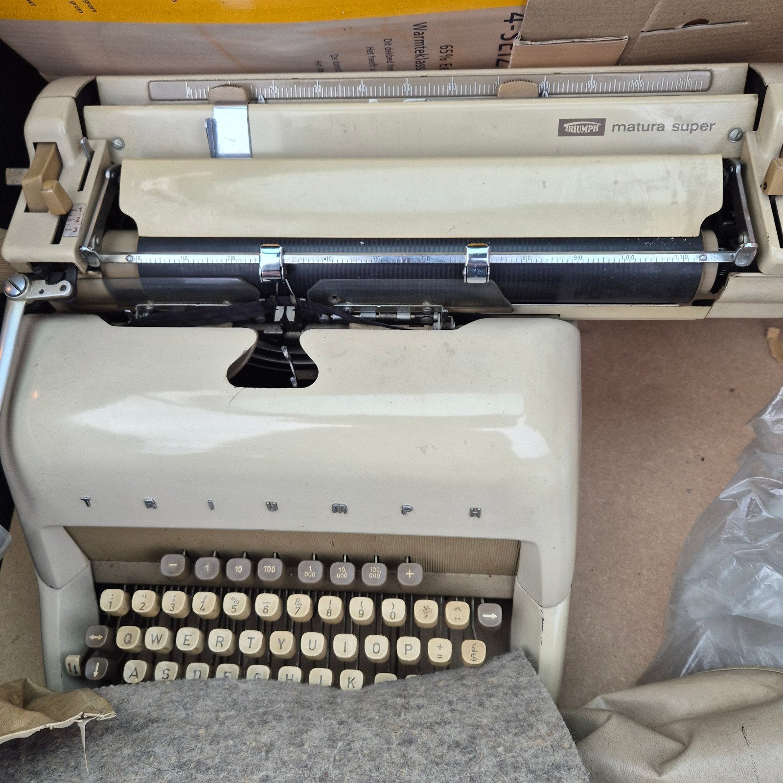 Vintage Typemachine Triumph, Matura super, Diversen, Ophalen, Gebruikt