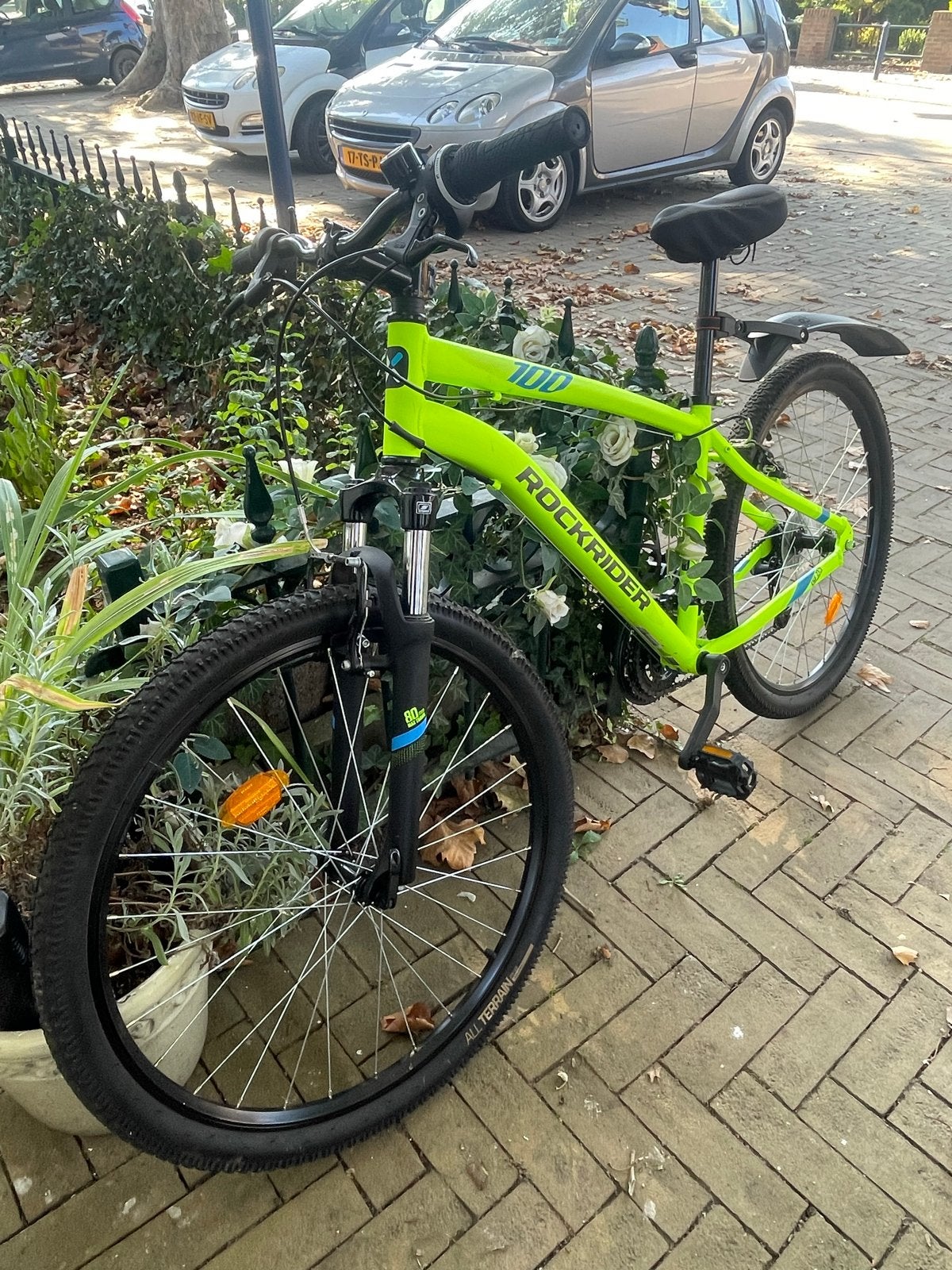 Rockrider ST 100 Mountainbike - Neon Groen, Hardtail, Heren, 49 tot 53 cm, Zo goed als nieuw