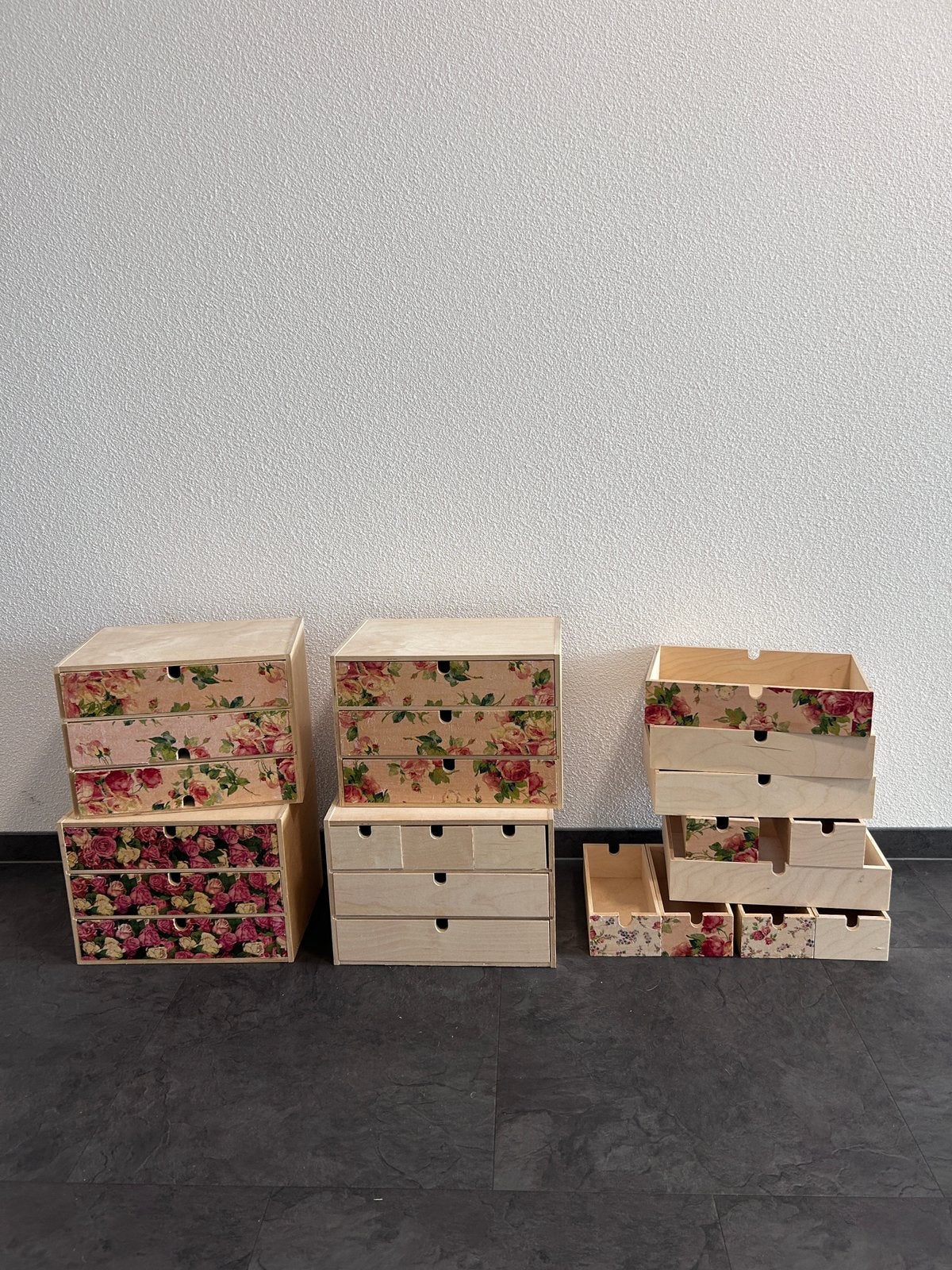 4 Ikea moppe stijl ladekastjes + 10 lades los, Huis en Inrichting, Ophalen, Minder dan 50 cm, Gebruikt, Minder dan 100 cm