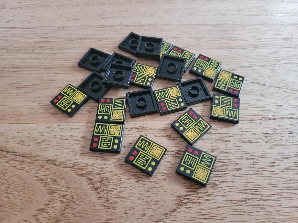 Partij J720=20x Lego space tegels Nieuw