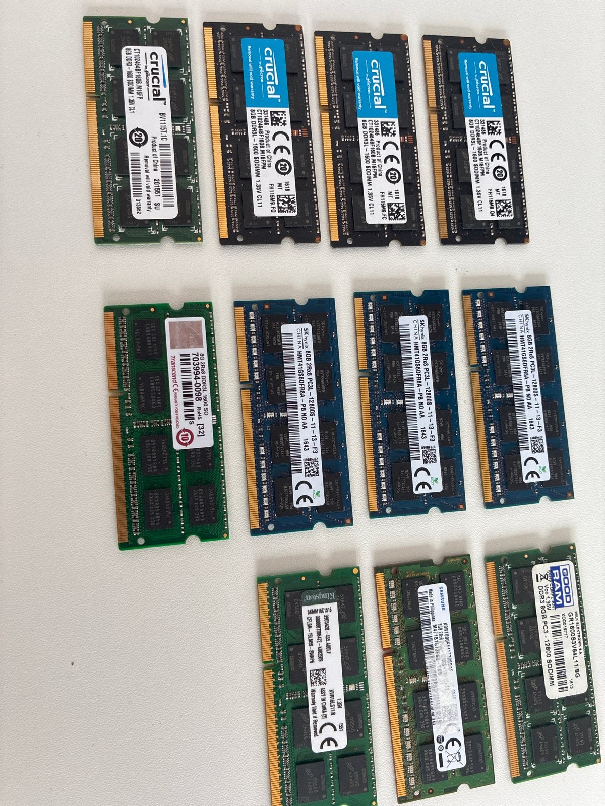 DDR3 Laptop RAM Geheugenmodules - 8GB, Computers en Software, RAM geheugen, Gebruikt, DDR3, Ophalen of Verzenden, Laptop