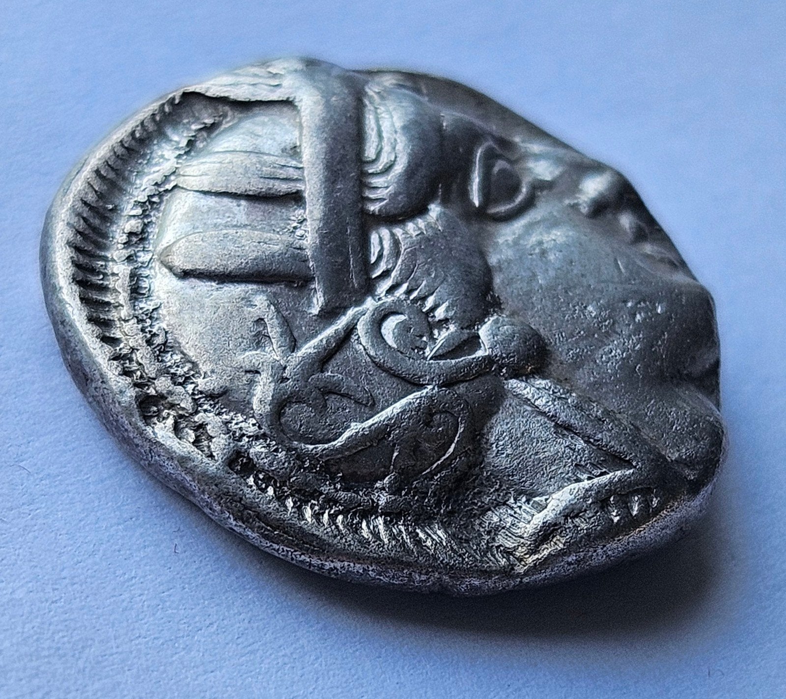 Tetradrachme 454 - 404 B.C. Griekse oudheid, Postzegels en Munten, Ophalen of Verzenden, Overige landen, Setje, Zilver