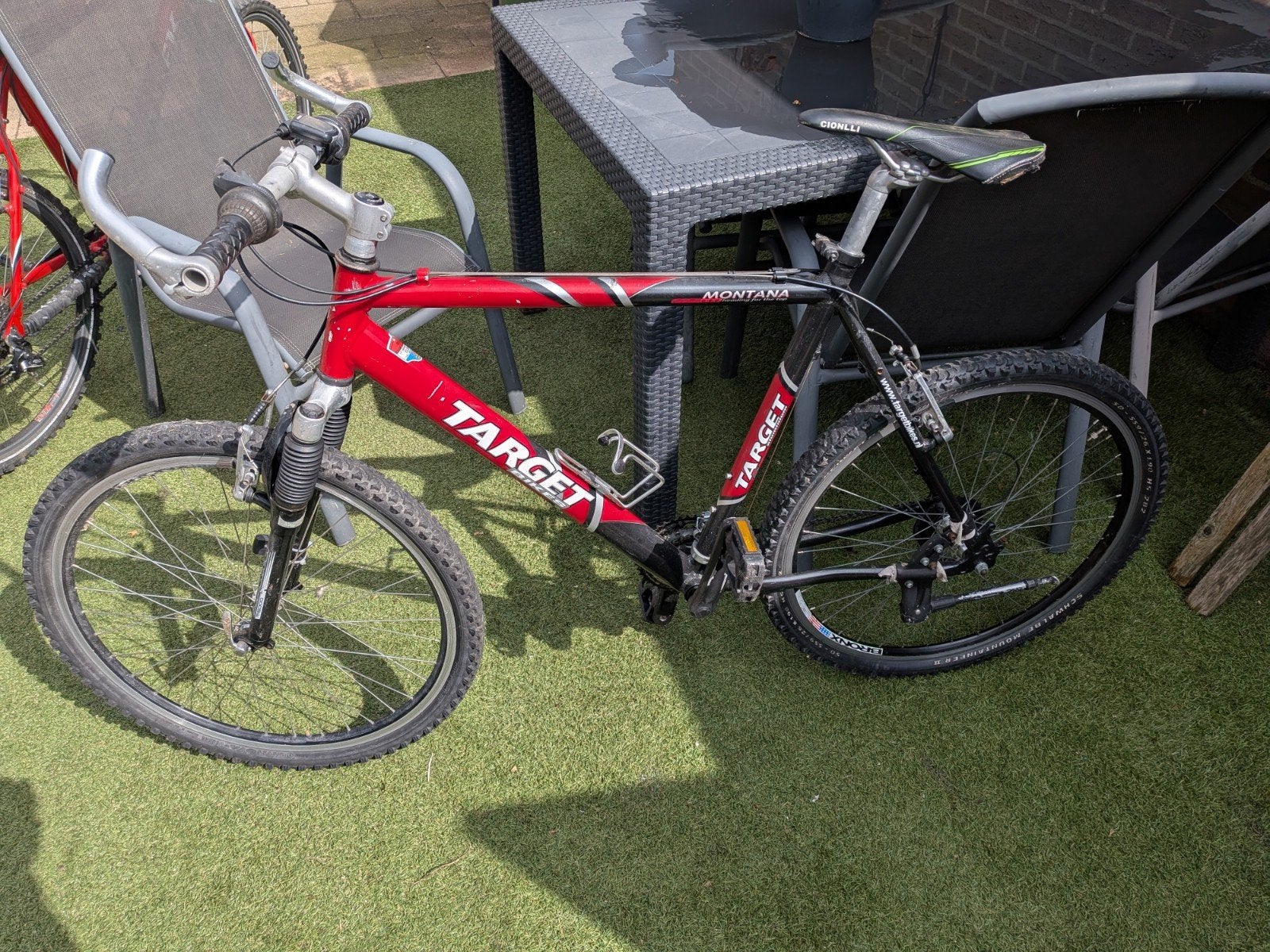 Target Montana Mountainbike - Rood/Zwart, Fietsen en Brommers, Gebruikt, Hardtail, 53 tot 57 cm, Ophalen