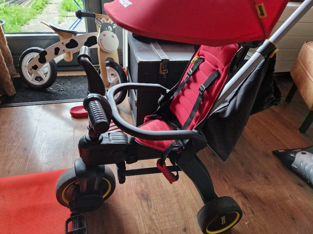 Doona trike, Ophalen, Gebruikt, Duwstang