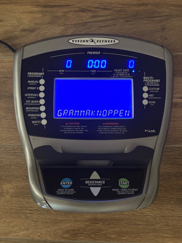 Vision fitness premium console, Ophalen, Gebruikt, Kunststof, Crosstrainer