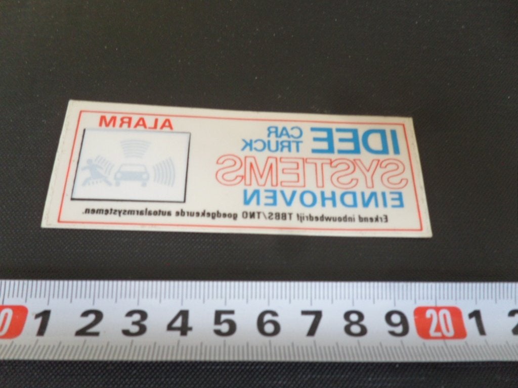 sticker raamsticker ehv IDEE car truck systems ALARM *, Ophalen of Verzenden, Zo goed als nieuw