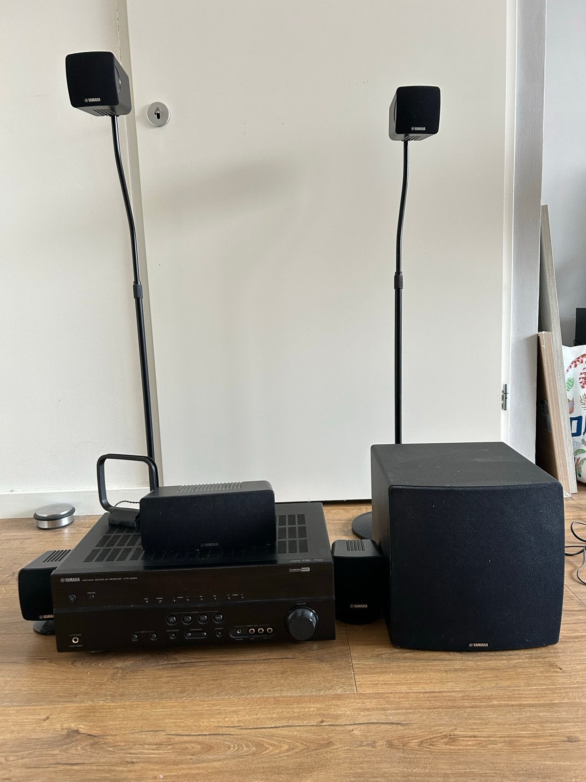 Yamaha Home Cinema Set met Receiver en 5.1 Luidsprekers, Gebruikt, 70 watt of meer, 5.1-systeem, Overige spelers
