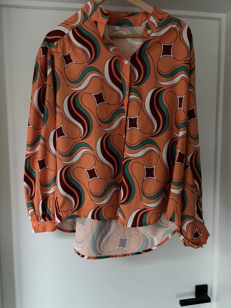 Shein blouse, Ophalen of Verzenden, Zo goed als nieuw, Maat 46/48 (XL) of groter, Oranje