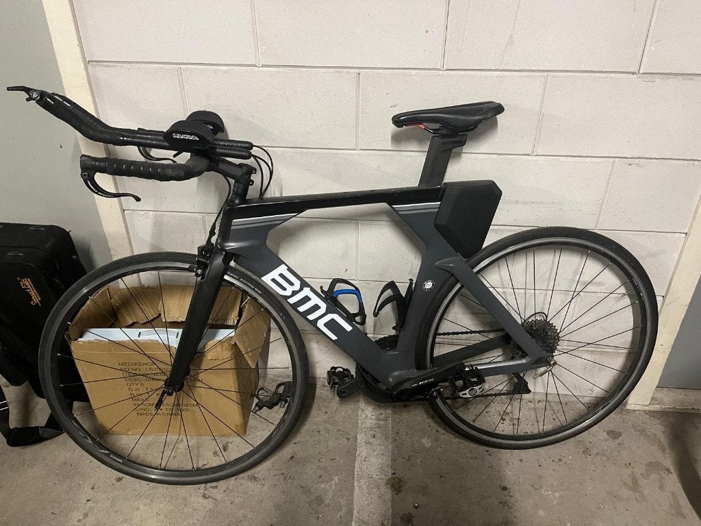 BMC Timemachine TWO 2021 - Maat ML - Shimano 105 - Tri/TT, Fietsen en Brommers, Fietsen | Racefietsen, 28 inch, Carbon, Velgrem