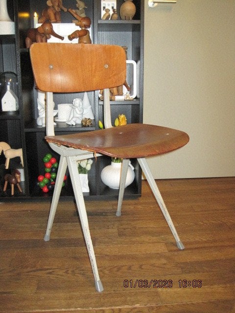 friso kramer result stoel cirkel 1969 gebruikte staat (378), Huis en Inrichting, Stoelen, Ophalen, Eén, Hout, Gebruikt