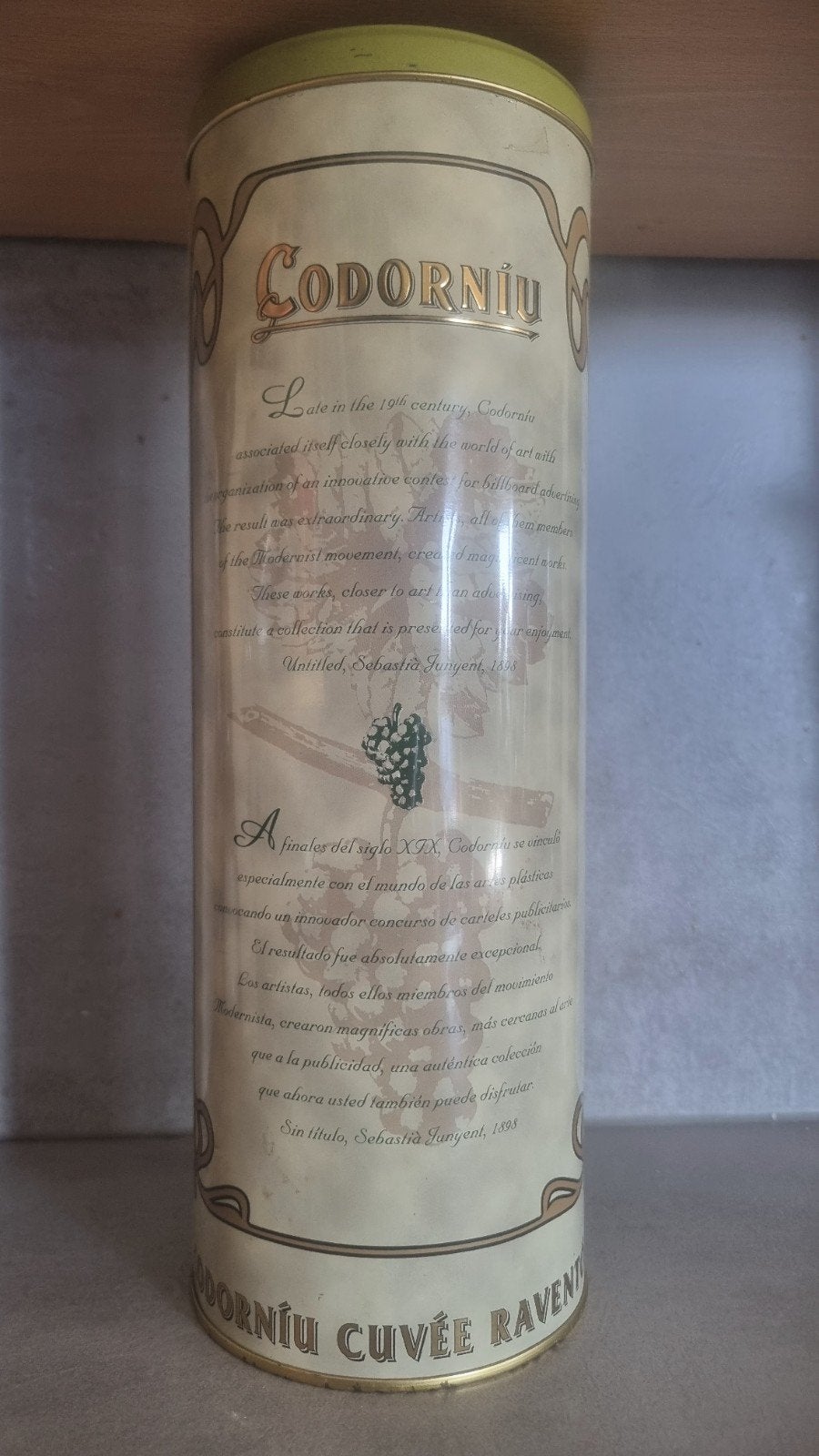 Lege koker Codorniu Cuvée Raventós Brut, Ophalen of Verzenden, Zo goed als nieuw, Overige