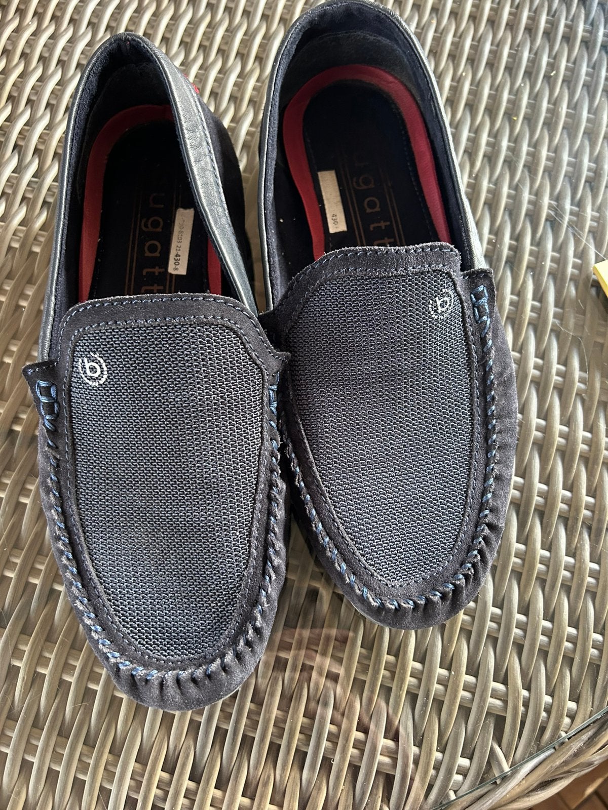 BUGATTI LINNEN MOKASSIN’S maat43, Loafers, Blauw, Nieuw, Ophalen of Verzenden