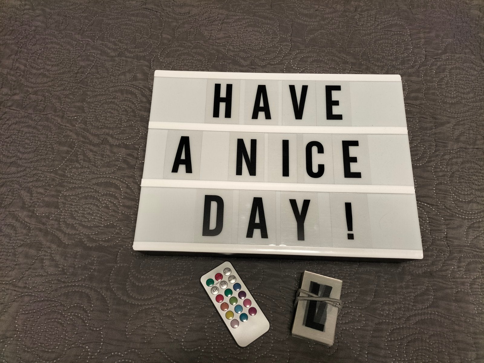 Licht bord met letters, Ophalen of Verzenden
