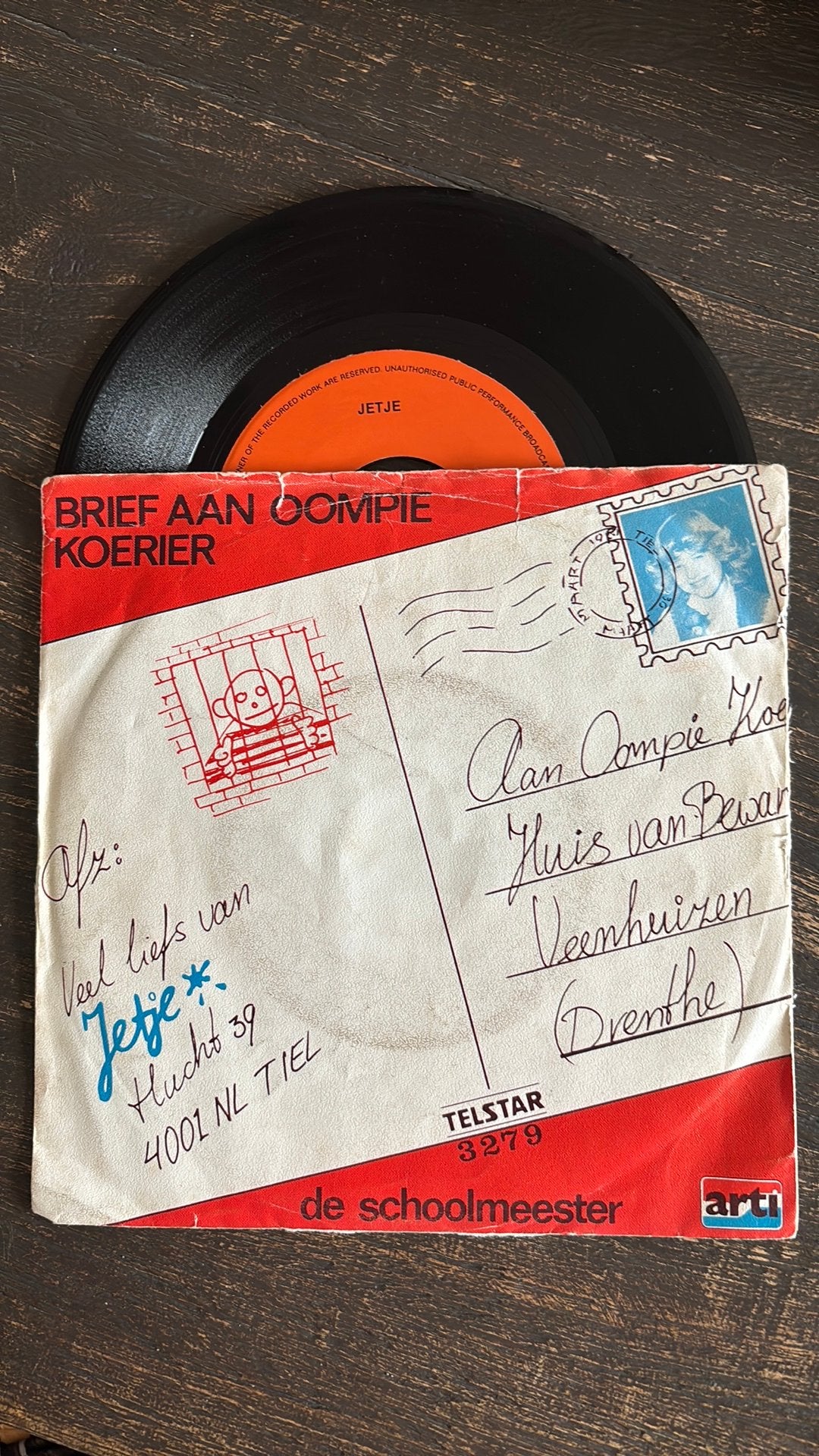 Jetje - Brief aan Oompie Koerier, Ophalen of Verzenden, Zo goed als nieuw, Nederlandstalig