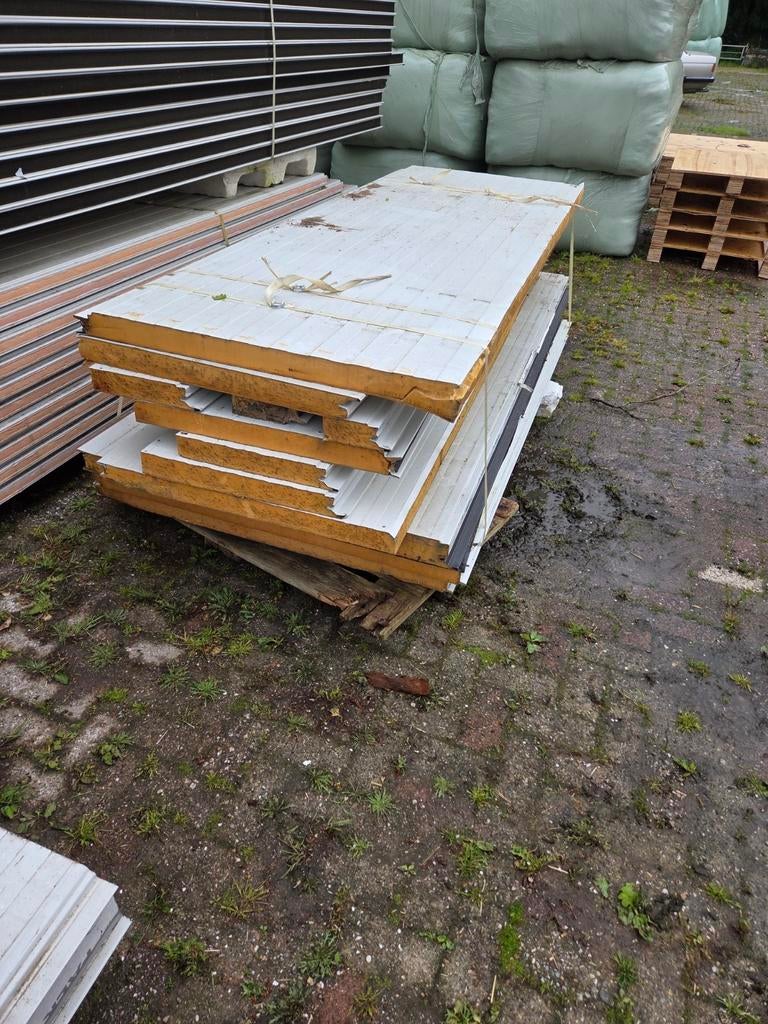 Restpartij sandwichpanelen wandpaneel wandpanelen falk, Doe-het-zelf en Verbouw, Ophalen, Gebruikt, 50 tot 100 mm
