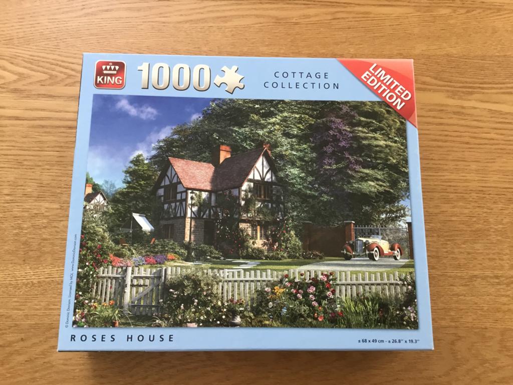King puzzel Roses House 1000 stukjes, Ophalen, 500 t/m 1500 stukjes, Zo goed als nieuw
