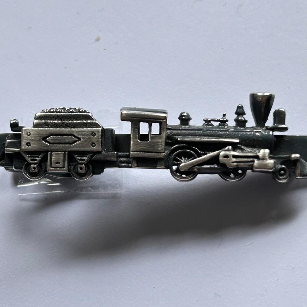 Vintage dasspeld “oude Locomotief” 6 cm, Ophalen of Verzenden, Overige materialen, Overige typen