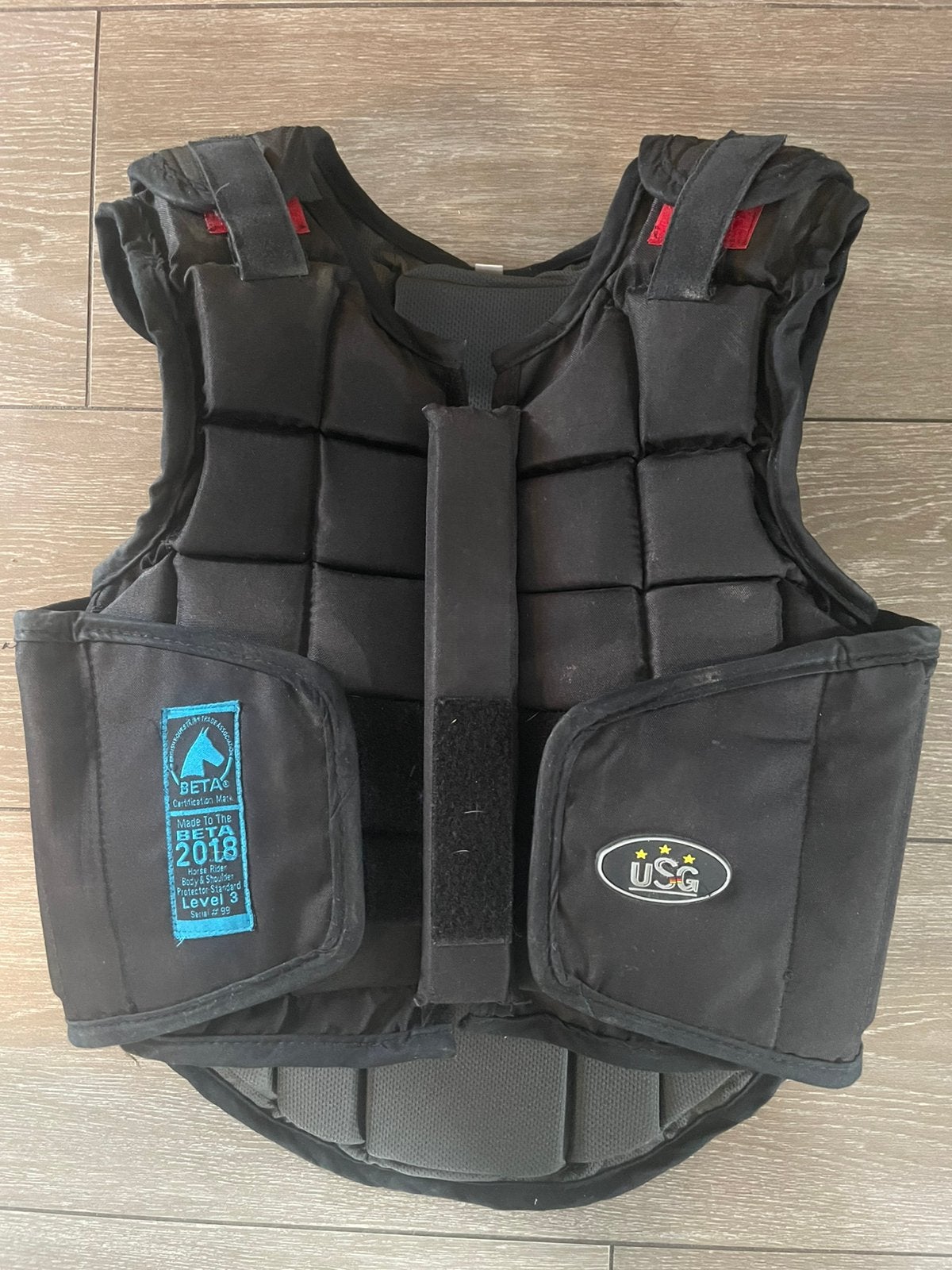 USG Bodyprotector flexi voor paardrijden maat CM (8-13jr), Bodyprotector, Ophalen, Zo goed als nieuw, USG