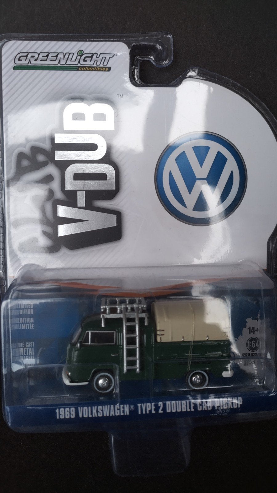 Volkswagen Vw Transporter T2 1:64 Greenlight Pol, Auto, Verzenden, Nieuw, M